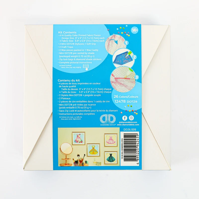 Diamond Dotz - Mini Dotz Set, 4Pack, 13x13cm, Party Dresses
