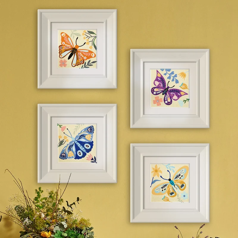 Diamond Dotz - Mini Dotz Set, 4Pack, 13x13cm, Butterfly Moods