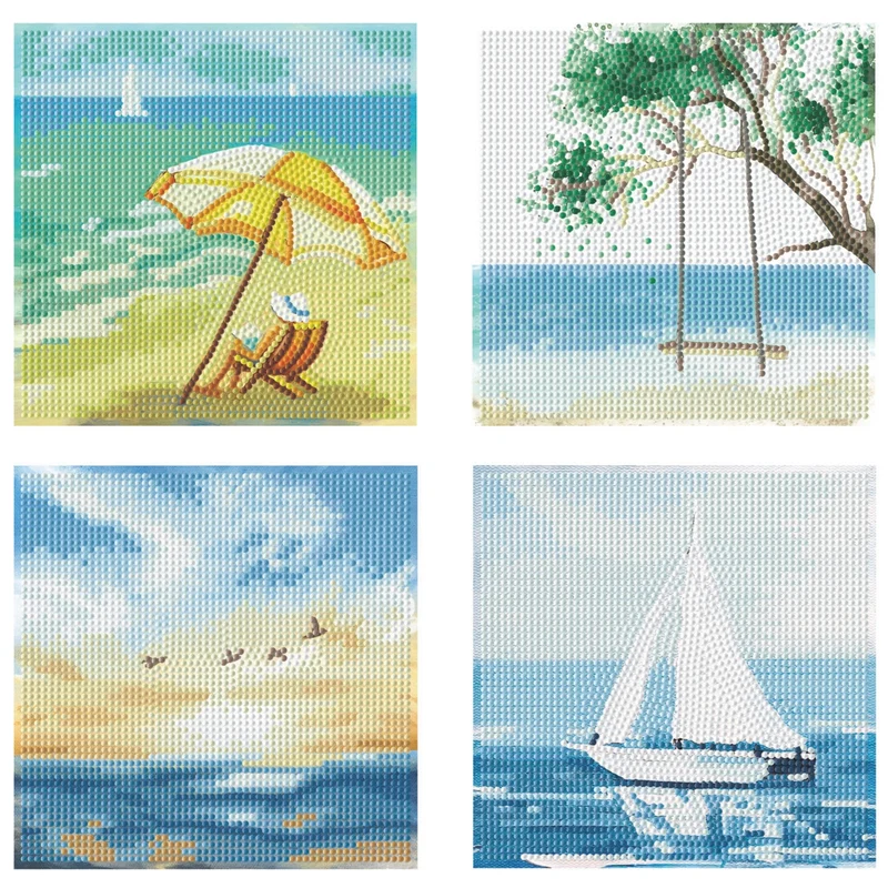 Diamond Dotz - Mini Dotz Set, 4Pack, 13x13cm, Summer Days