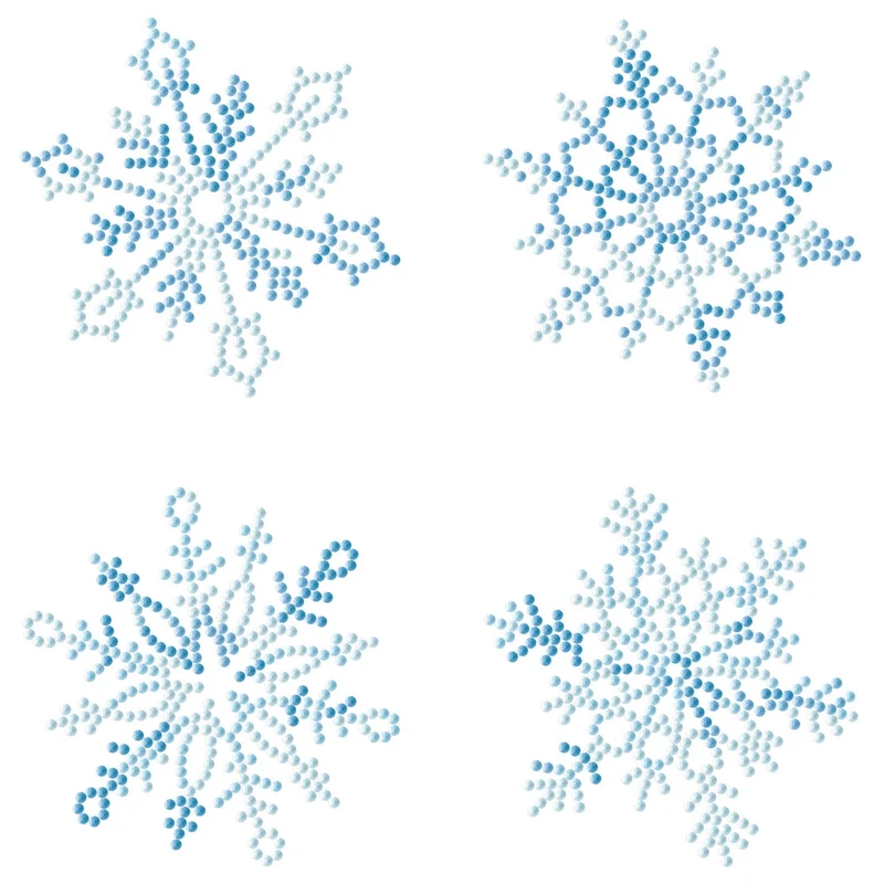 Diamond Dotz, Coasters, 4Pack, 10x10cm, Snowflakes