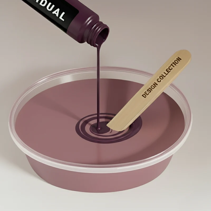 Wandfarbe Mauve Altrosa-Violett No.418.mix Individual ( 5,25 L) edelmatt