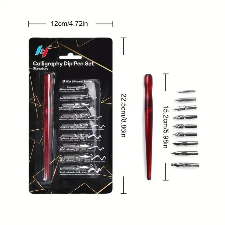Set of 10 Calligraphy Set