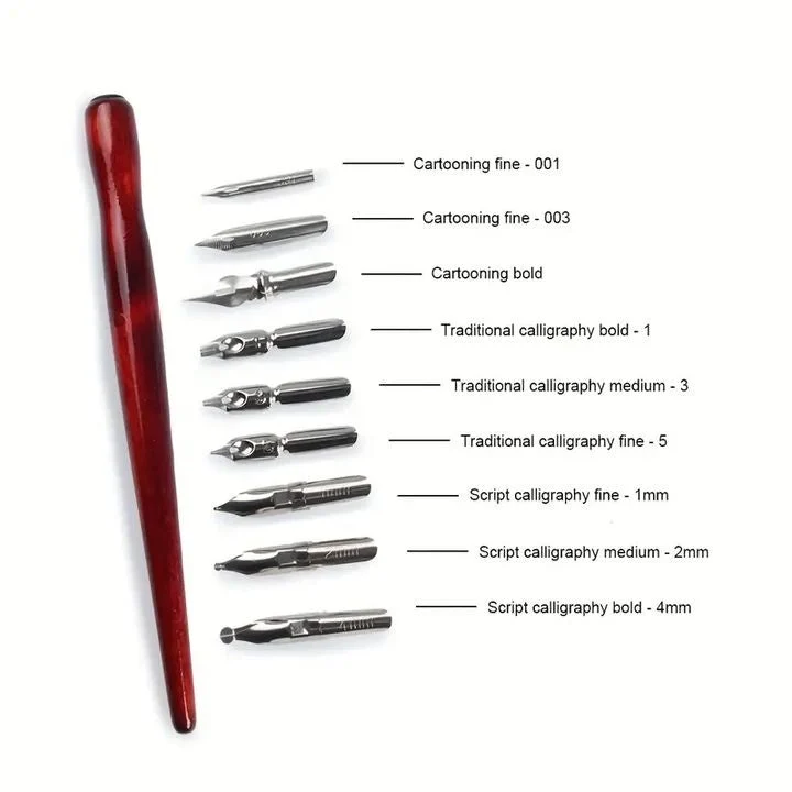 Set of 10 Calligraphy Set