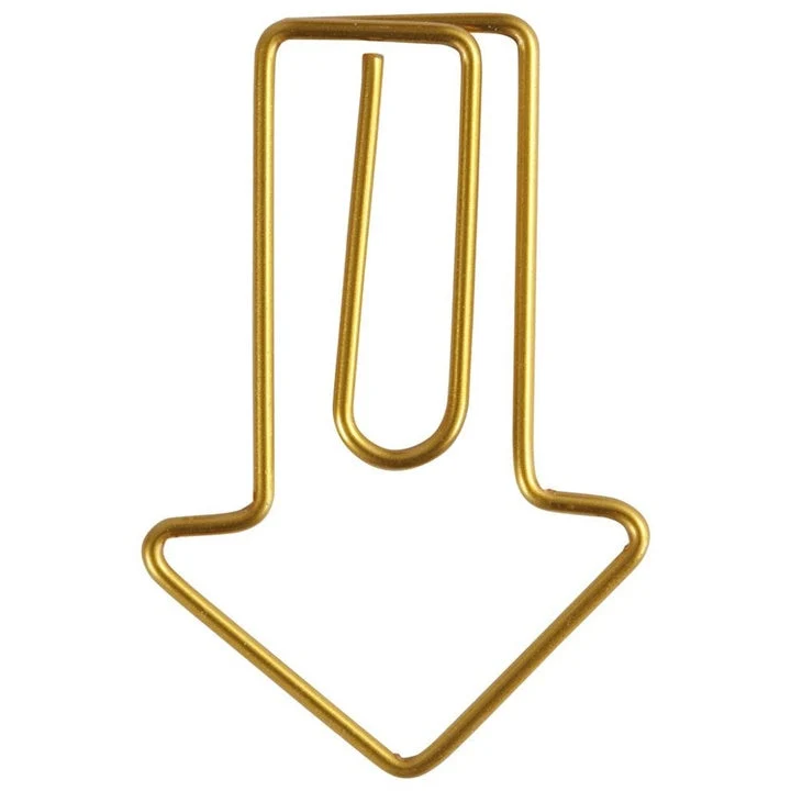 Decorative Arrow-Shaped Clips - Set of 6