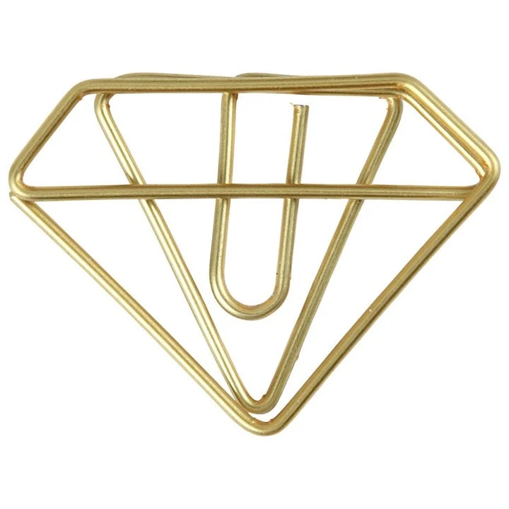 Decorative Diamond-Shaped Clips - Set of 6