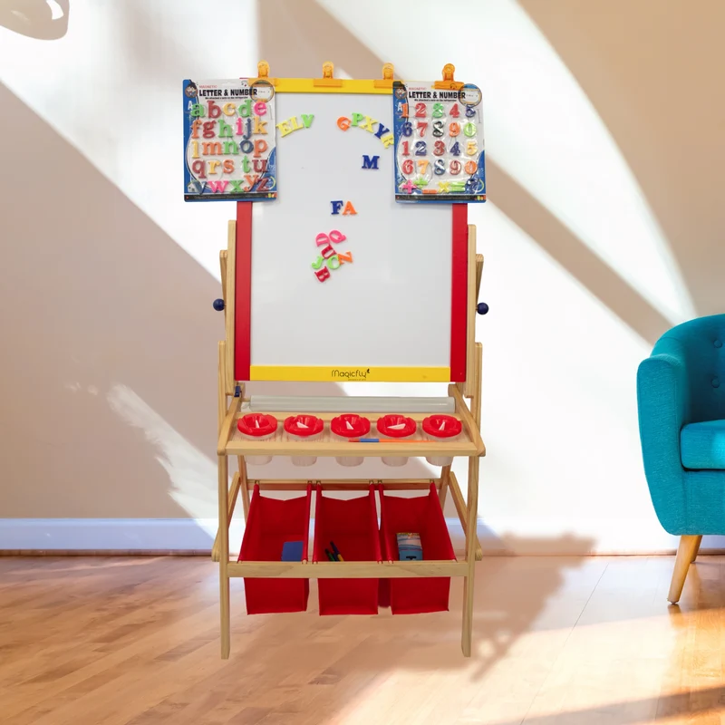 Create - Kids Double Sided Flip Easel with Accessories