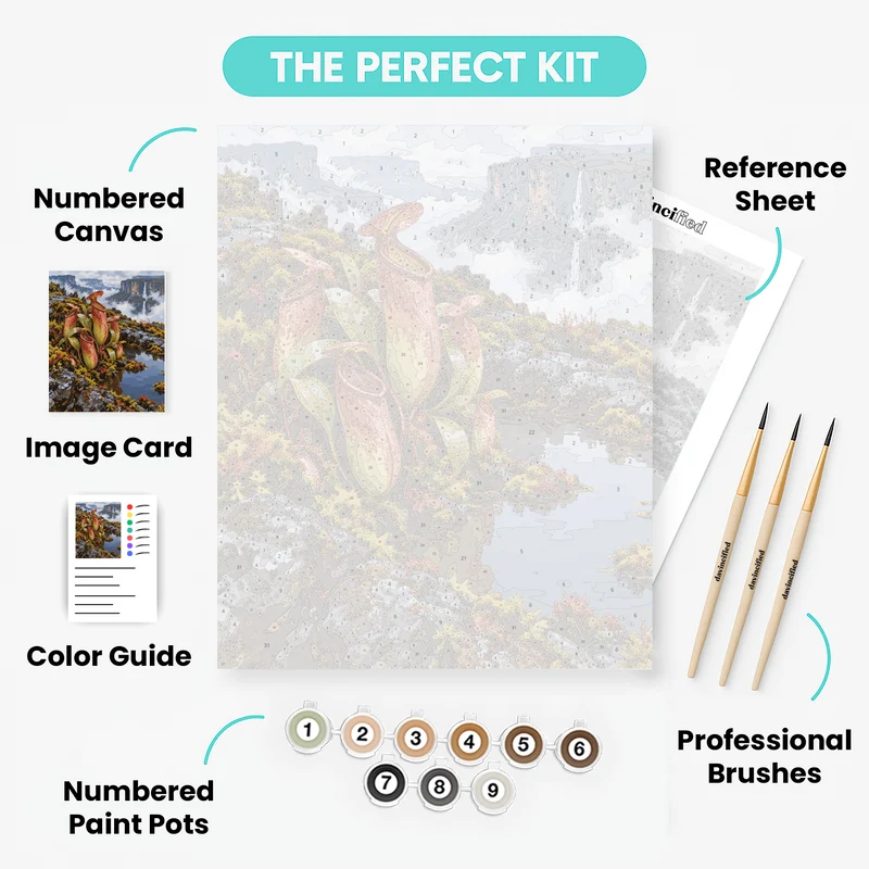 Tepui Pitcher Plants - Paint by Numbers Kit