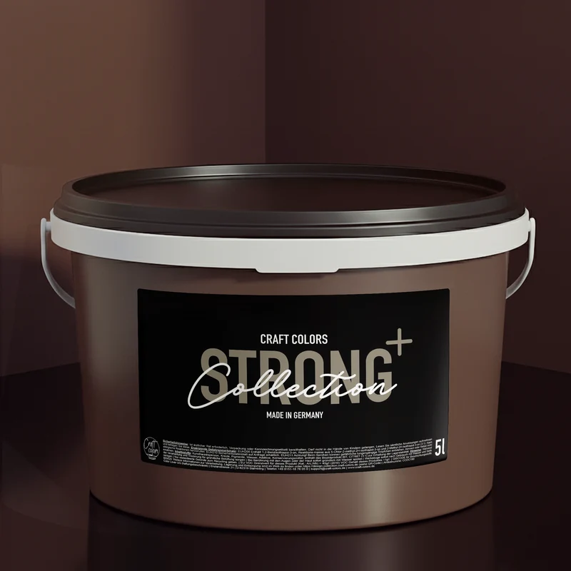 Wandfarbe Kaffeebraun No. 872 matt Strong+ Nassabriebklasse 1 (5L)
