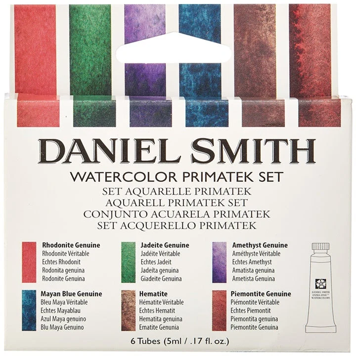 Daniel Smith PRIMATEK Mineral Watercolor Paint Set, 6 x 5 ml