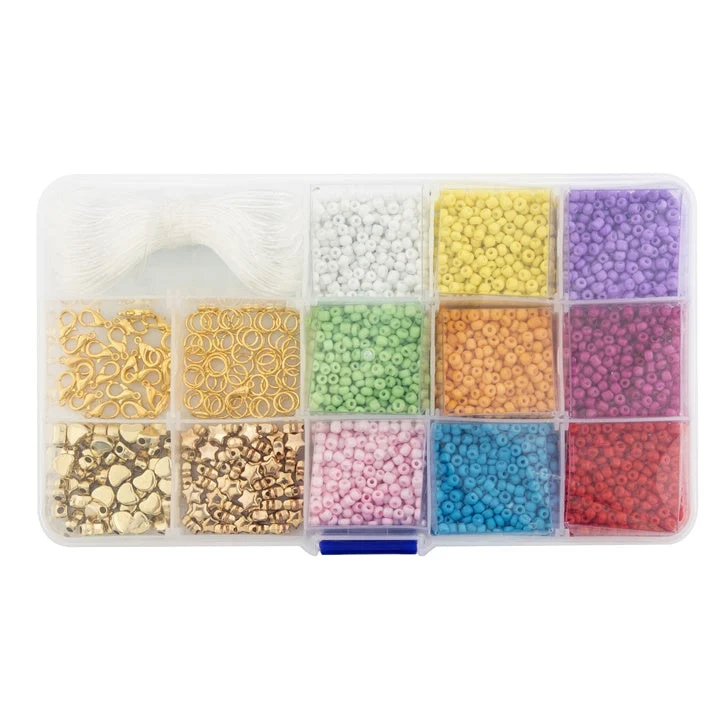 Set of Beads and Jewelry-Making Accessories