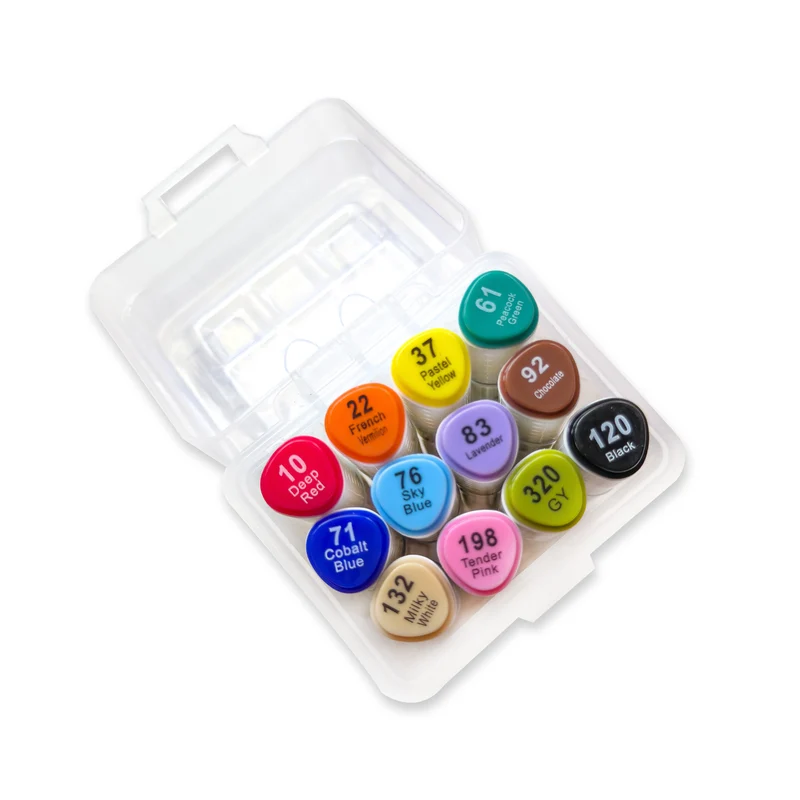 Elements - Alcohol Markers - Kroma 12 piece Set with Storage Box