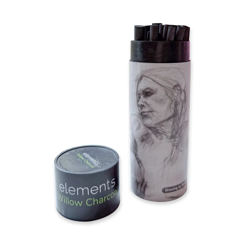 Elements Willow Charcoal Medium - Pack of 20 Sticks