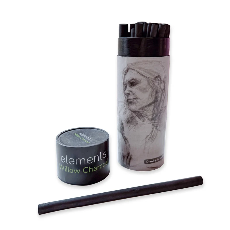 Elements Willow Charcoal Medium - Pack of 20 Sticks