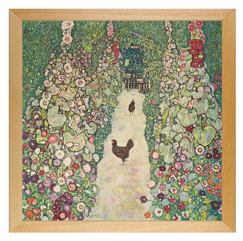 Gustav Klimt: Gartenweg mit Hühnern