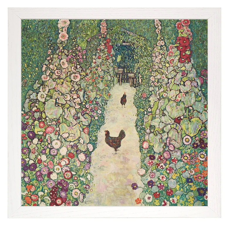 Gustav Klimt: Gartenweg mit Hühnern