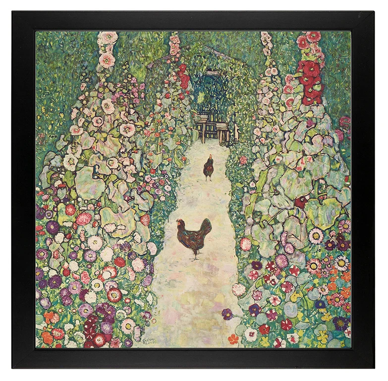 Gustav Klimt: Gartenweg mit Hühnern