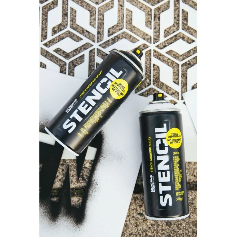 Montana - STENCIL Spray 400ml White