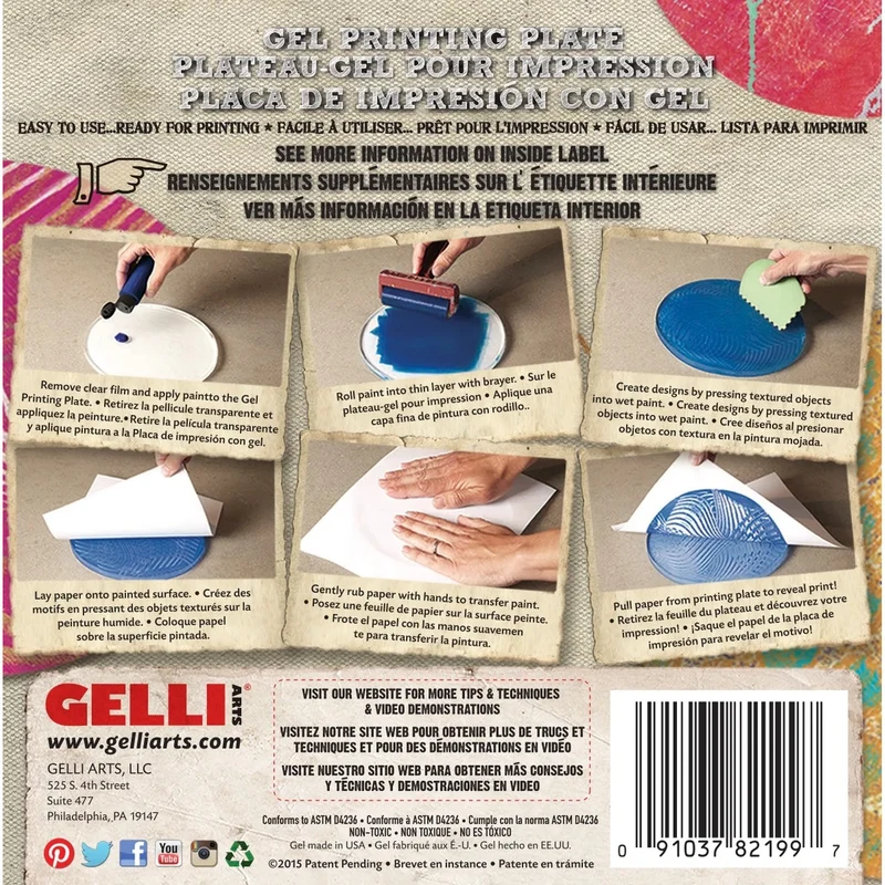 Gelli Arts - Gel Printing Plate 4" Round
