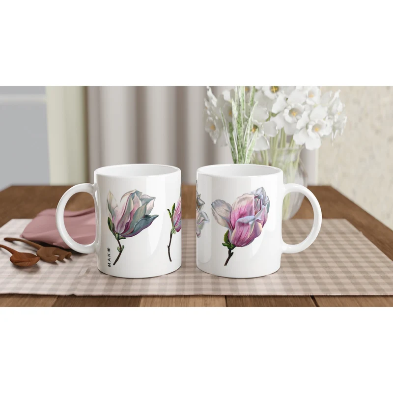 Keramiktasse Magnolia