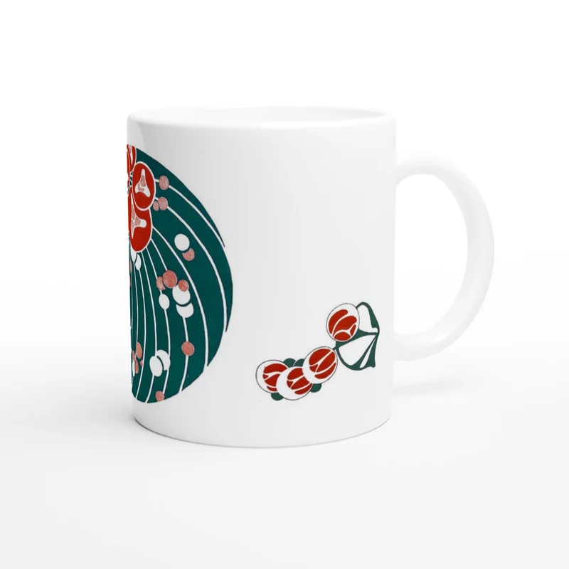 Keramiktasse Buchschmuck