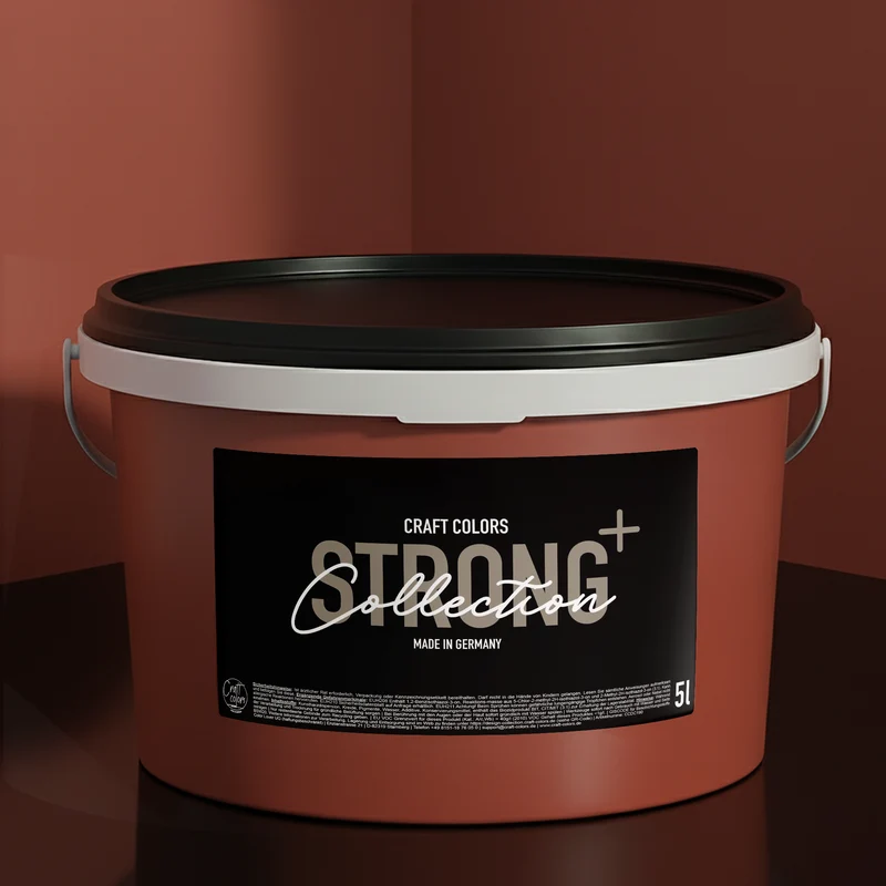 Wandfarbe Terracotta Rot No. 460 matt Strong+ Nassabriebklasse 1, ( 5L )