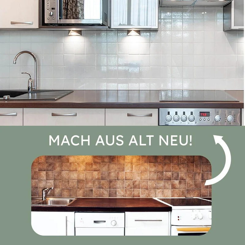 Fliesenlack 2in1 – Grundierung & Lack in einem, Weiß Seidenglänzend