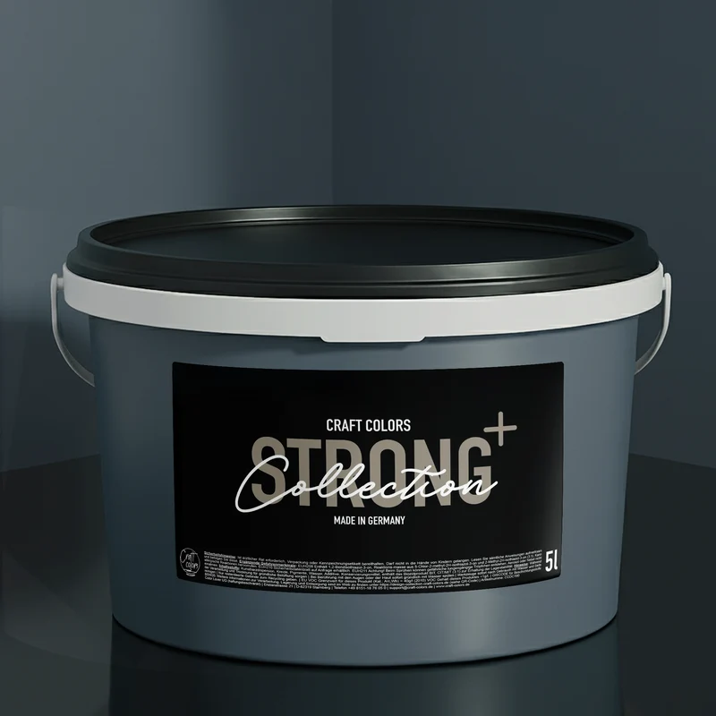 Wandfarbe Blaugrau / Basaltblau No. 780 matt Strong+ ( 5L ) Nassabriebklasse 1