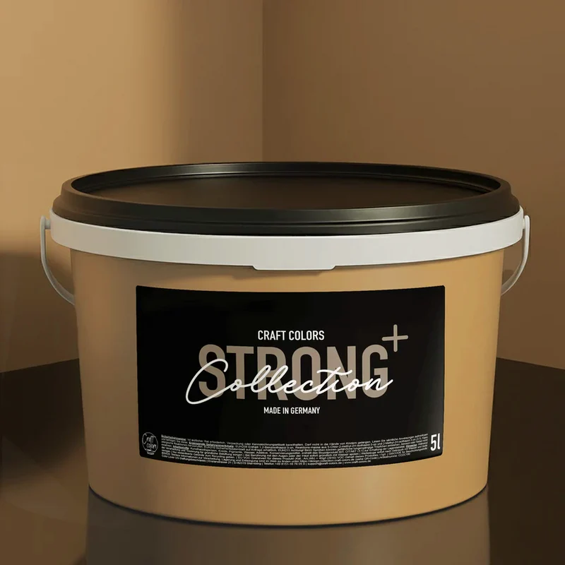 Wandfarbe Sandstein Gelb (beige) matt No. 831 Strong+ ( 5L ) Nassabriebklasse 1