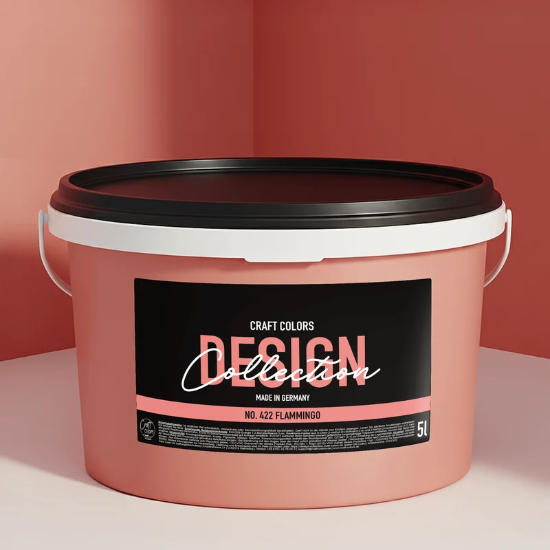 Wandfarbe Flamingo Koralle No. 422 Design Collection edelmatt