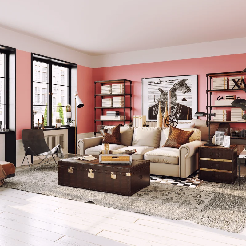 Wandfarbe Flamingo Koralle No. 422 Design Collection edelmatt