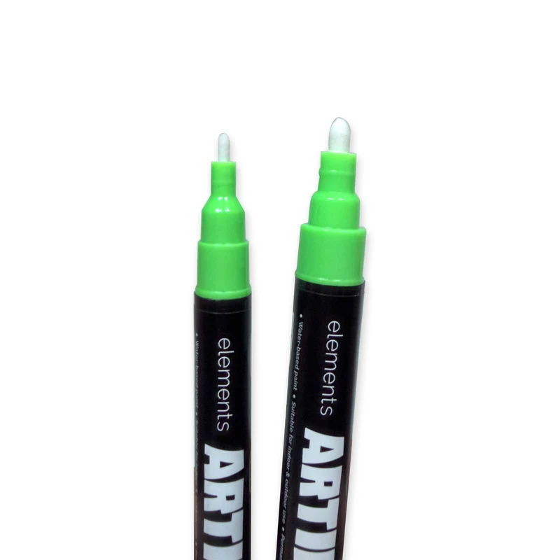 Elements - Artifex Acrylic Paint Markers 4x 2-3mm Fluorescent Set