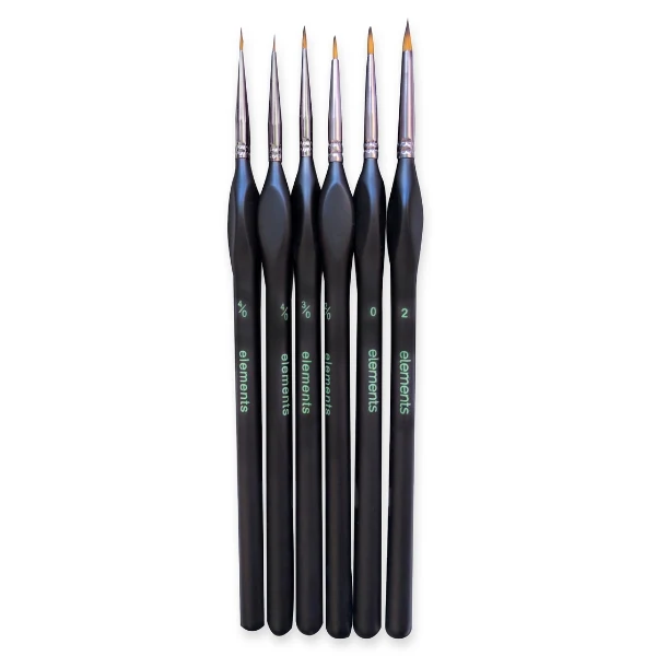 Elements - Miniature Painting Brush 6x Set