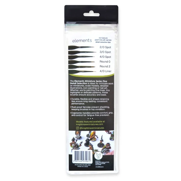 Elements - Miniature Painting Brush 6x Set