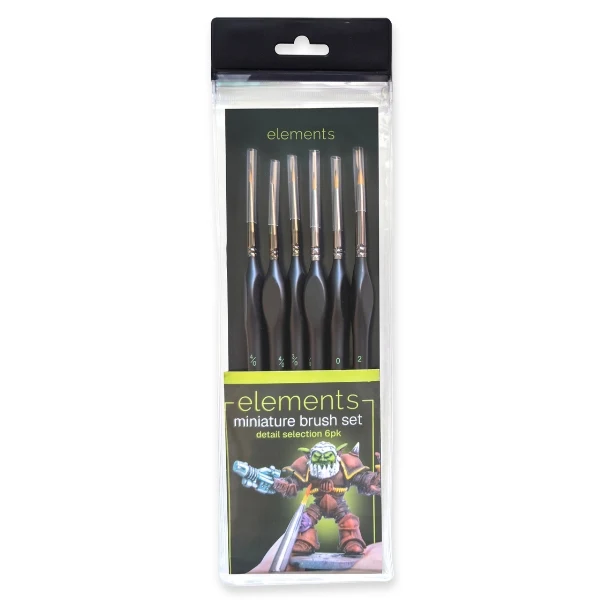 Elements - Miniature Painting Brush 6x Set