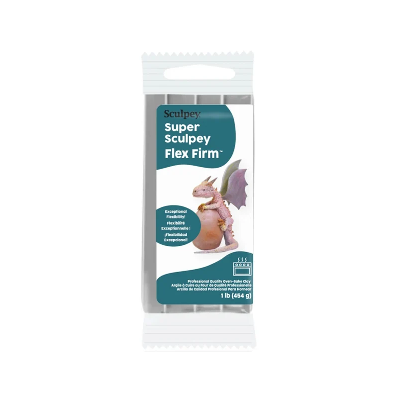 Super Sculpey - Flex Firm - Grey, 1 lb (454 g)