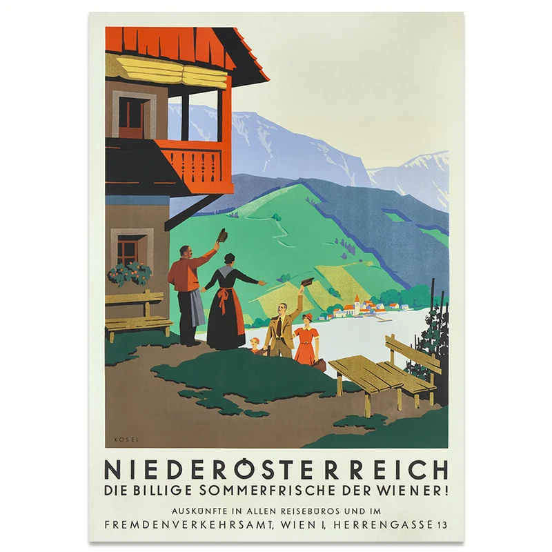 Kunstdruck: Werbeplakat 1935 - Niederösterreich
