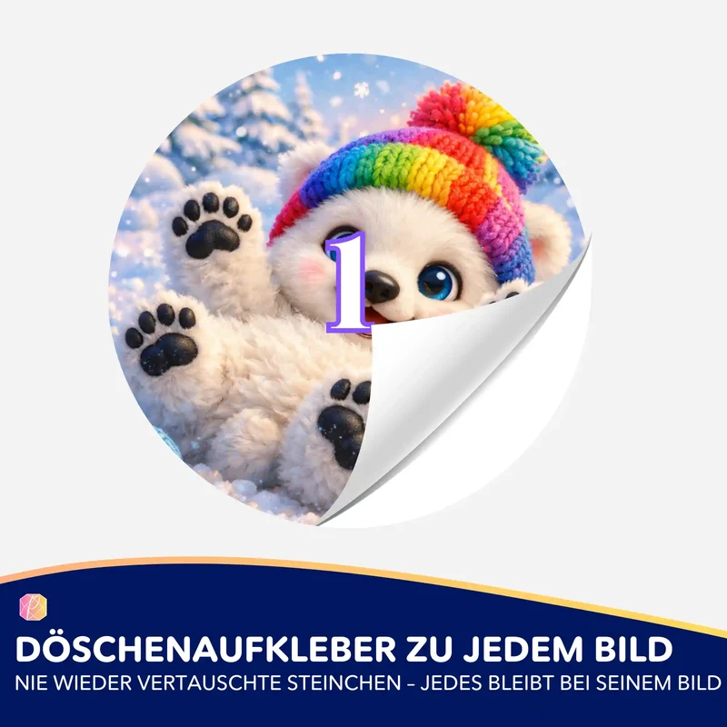 Döschenaufkleber - Winterfreude
