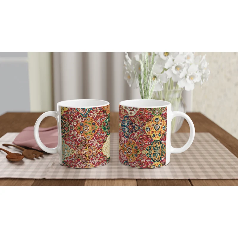 Keramiktasse Herat Teppich