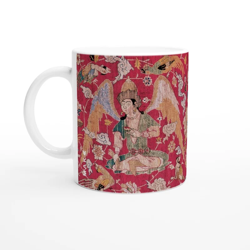 Keramiktasse Jagdteppich