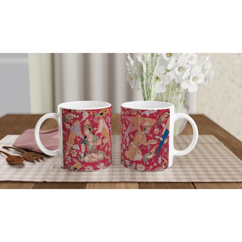Keramiktasse Jagdteppich