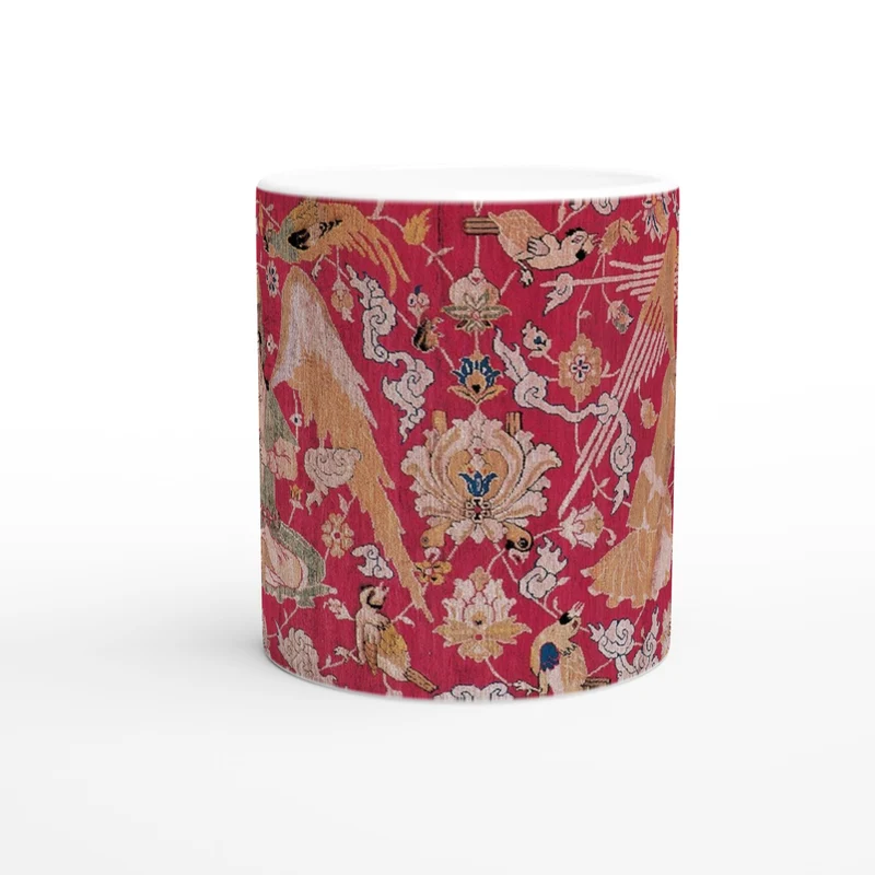 Keramiktasse Jagdteppich