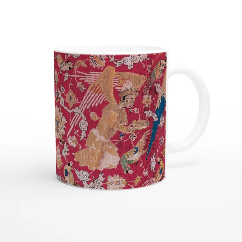 Keramiktasse Jagdteppich