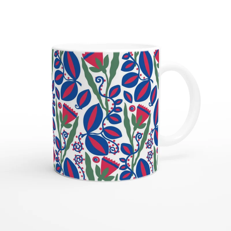 Keramiktasse Grünfink