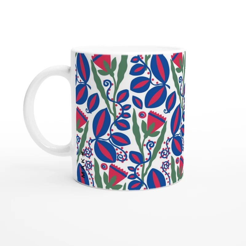 Keramiktasse Grünfink