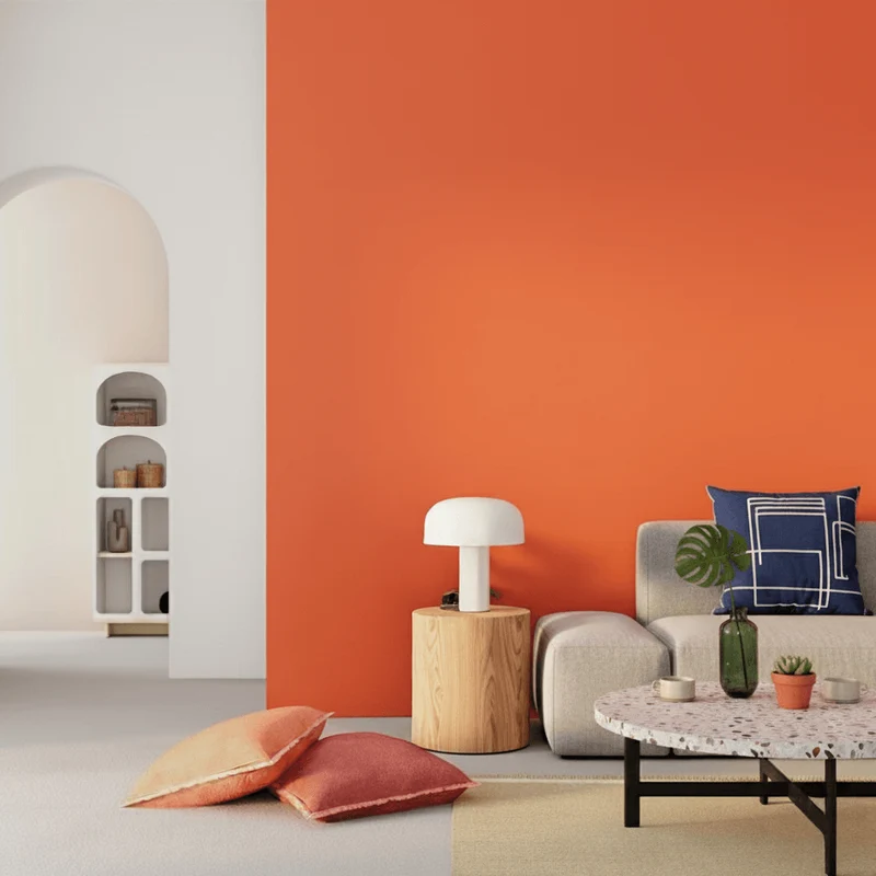 Wandfarbe Kürbis Orange No. 280 Design Collection edelmatt