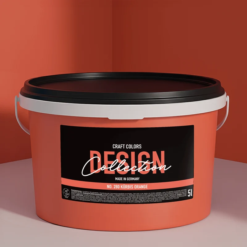 Wandfarbe Kürbis Orange No. 280 Design Collection edelmatt