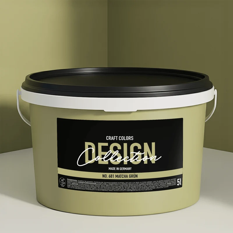 Wandfarbe Matcha Pistazie No. 681 Design Collection edelmatt