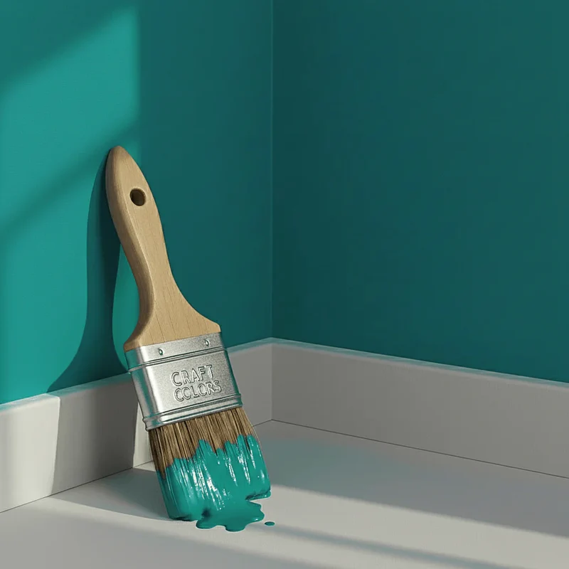 Wandfarbe Petrol No. 570 Design Collection edelmatt