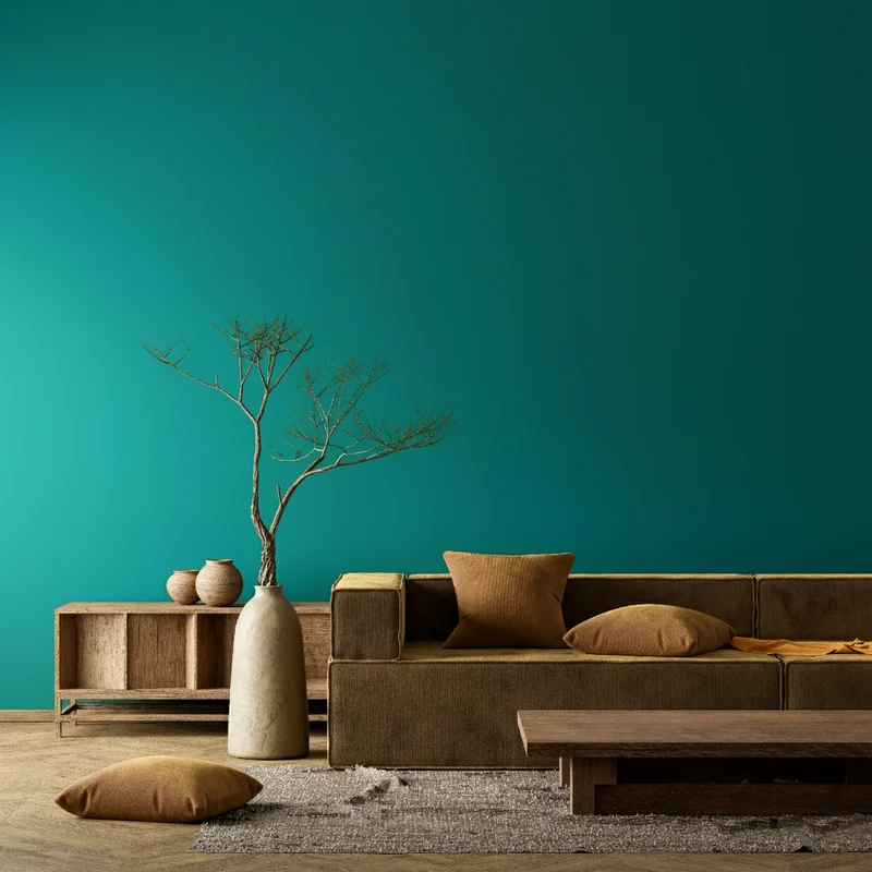 Wandfarbe Petrol No. 570 Design Collection edelmatt