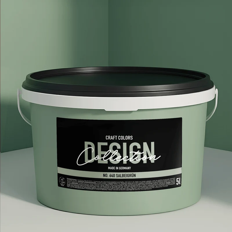 Wandfarbe Salbeigrün No. 640 Design Collection edelmatt